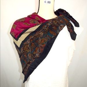 #55. Silk scarf paisley pattern
